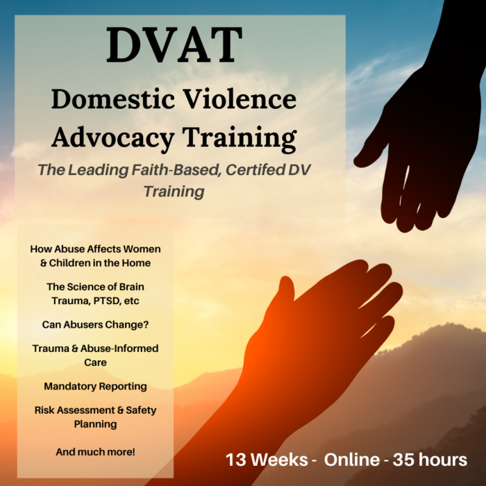 DVAT, the leading faith-based domestic violence advocacy training
