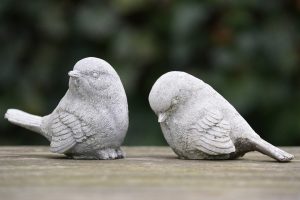 Bird statues